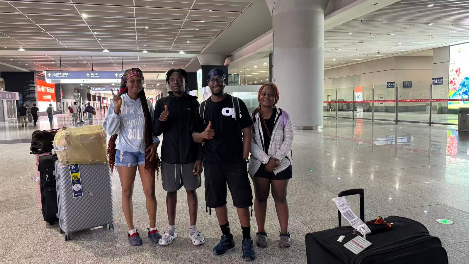 InksConsult welcoming international students at the airport